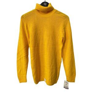 Vintage 80s Sweetree Sweater Size Small Turtleneck Yellow Deadstock NEW